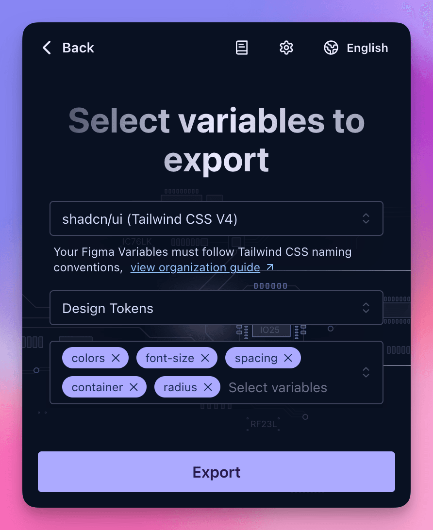 Choose collections and groups