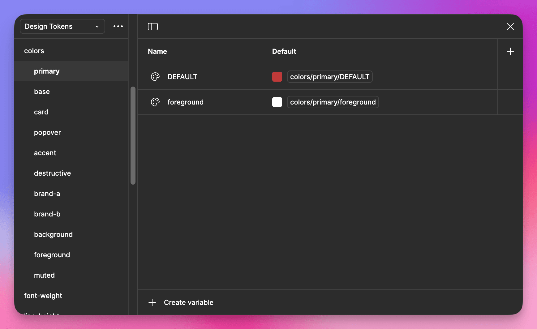 Organizing variable hierarchy using default values